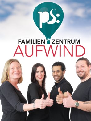 Mitarbeiter des Familienzentrum Mitarbeiter des Familienzentrum Aufwind v.l.: Christine Klinger, Veronique Wenzel, Shawn Frederick, Philipp Kuhn