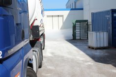 Ausströmendes Co² in Chemiebetrieb