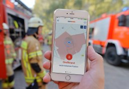 App Katwarn auf Smartphone angezeigt 