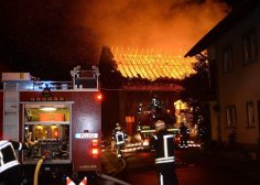 Feuerwehreinsatz wegen Scheunenbrand