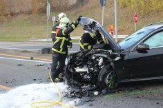 Feuerwehreinsatz wegen Verkehrsunfall Baustelle B 10 