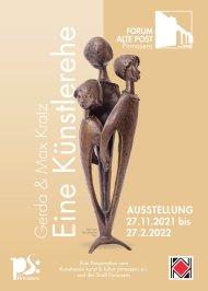 Plakat "Max und Gerda Kratz - Eine Künstlerehe"