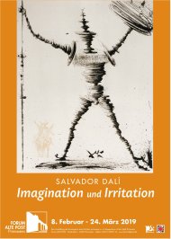 Ausstellungsplakat "Salvador Dalí - Imagination und Irritation" im Forum ALTE POST