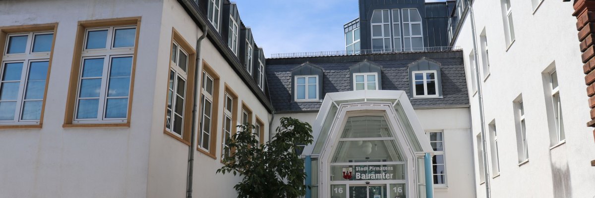 Bauämter Pirmasens Haupteingang in der Teichstraße
