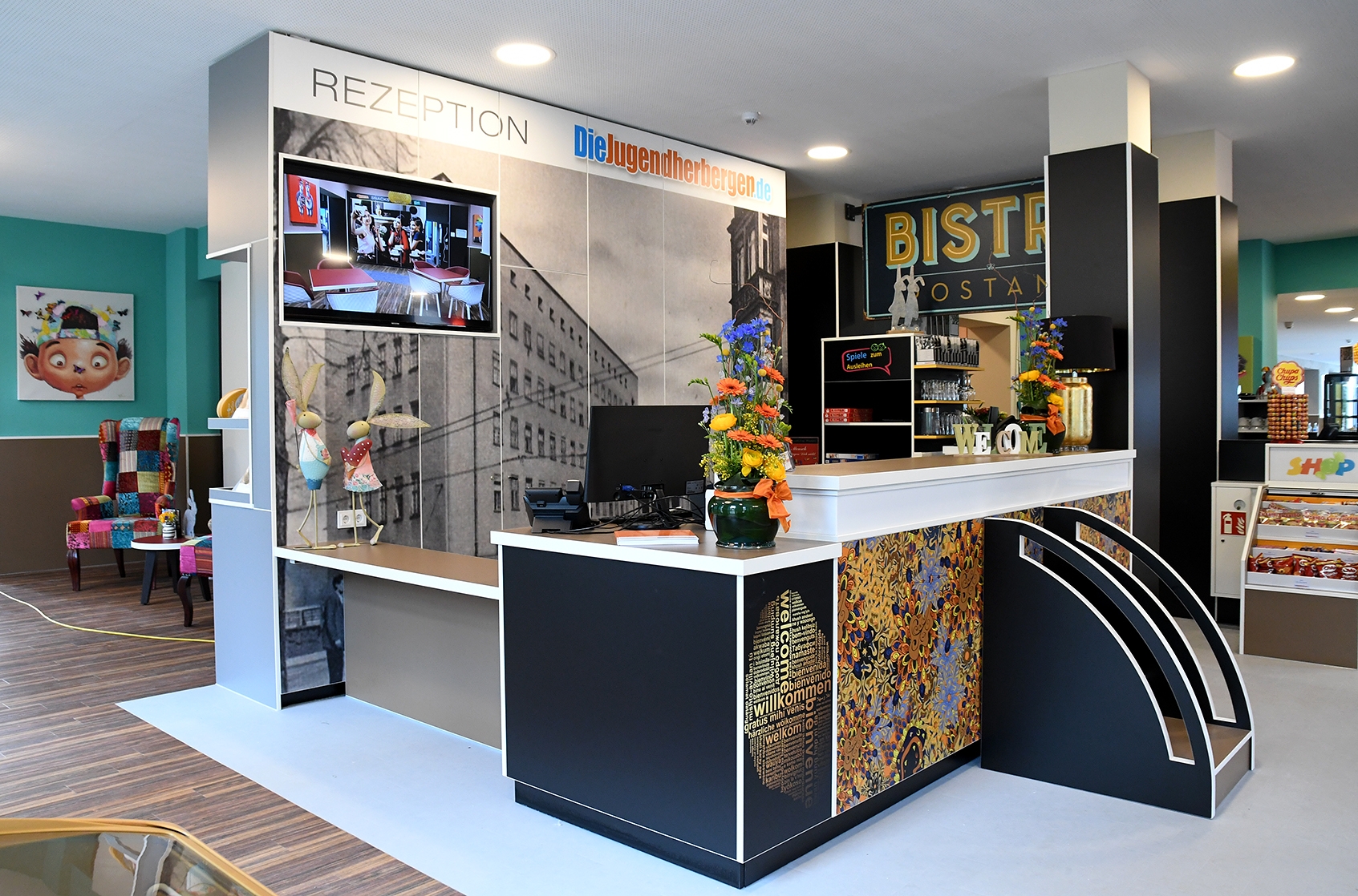 Rezeption Jugendherberge