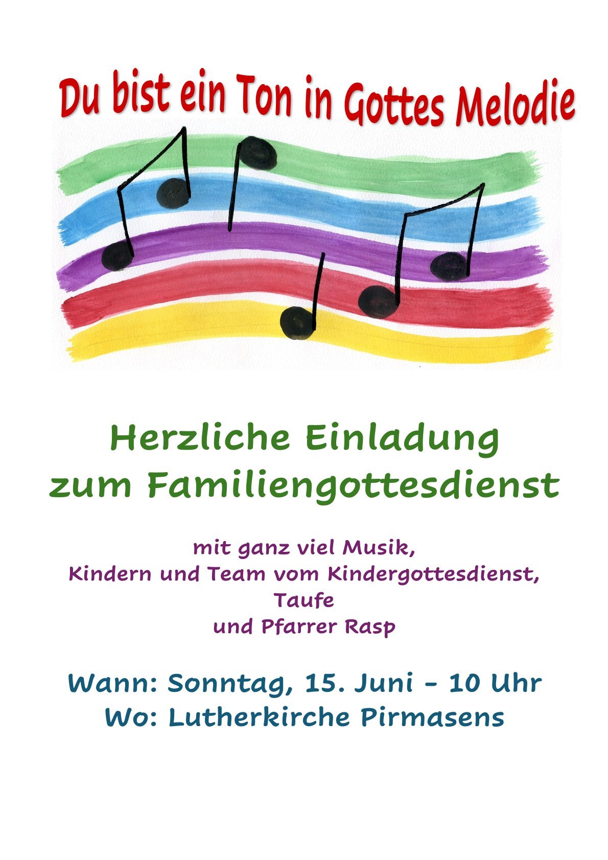 Plakat "Ich bin ein Ton in Gottes Melodie" Plakat "Ich bin ein Ton in Gottes Melodie"
