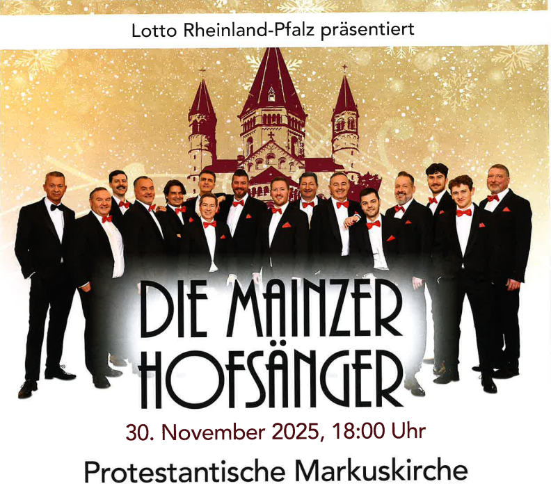 Plakat die Mainzer Hofsänger Plakat die Mainzer Hofsänger