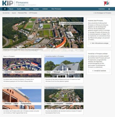 Screenshot / Startseite KIP-Pirmasens