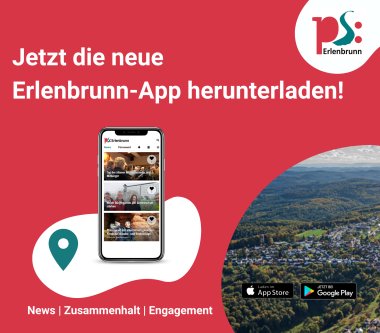 Grafik jetzt die Erlenbrunn App herunterladen