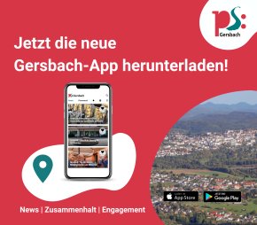 Grafik jetzt die Gersbach App herunterladen