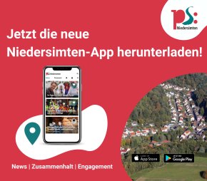 Grafik jetzt die Niedersimten App herunterladen