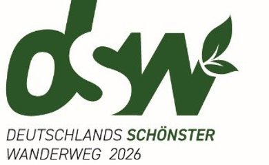 Logo dsw, Deutschlands schönster Wanderweg 2026