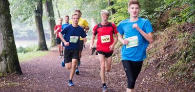 Drei Läufer beim Pfälzerwald Marathon 2019