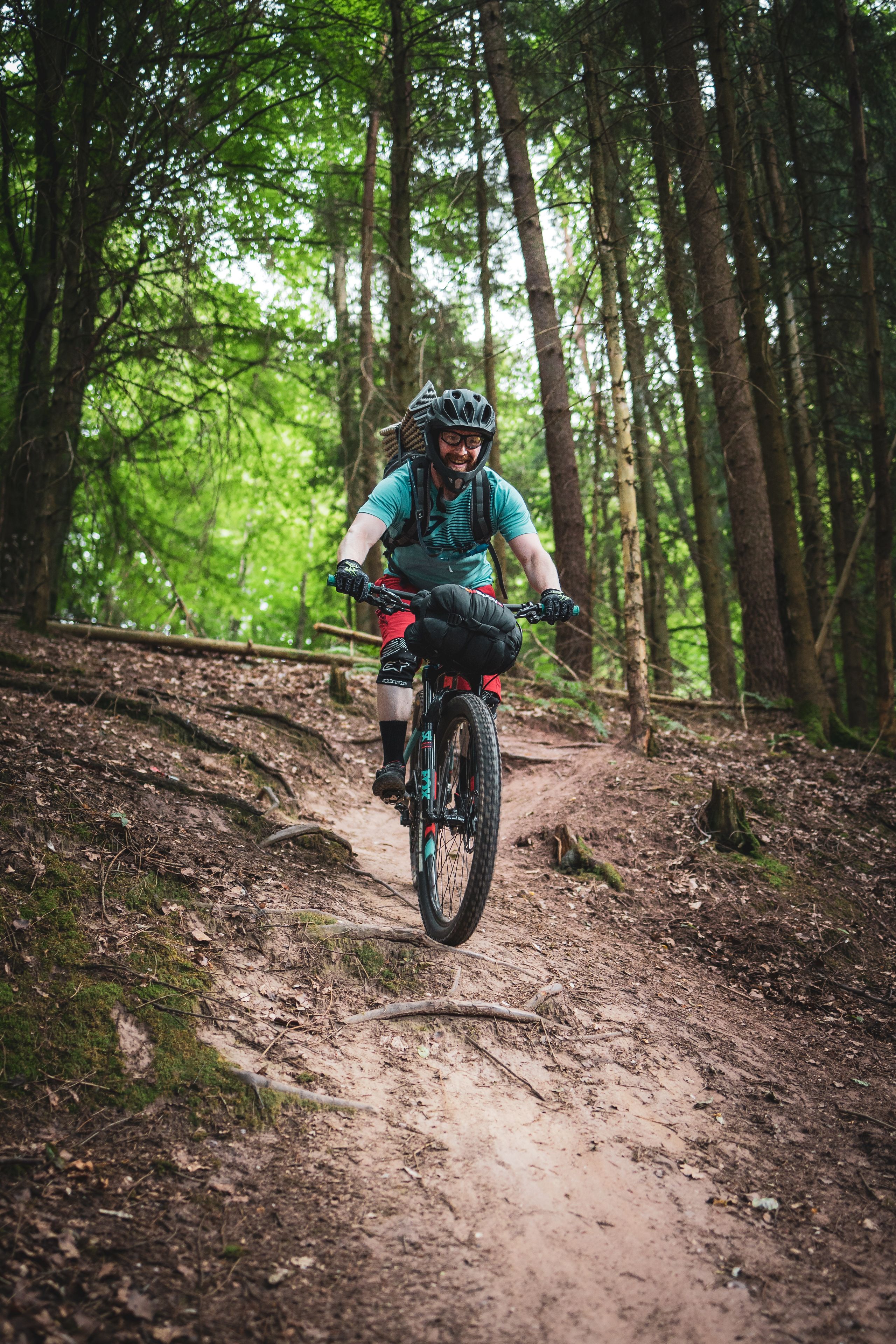 Mountainbike Fahrer bei Tour de Pfalz