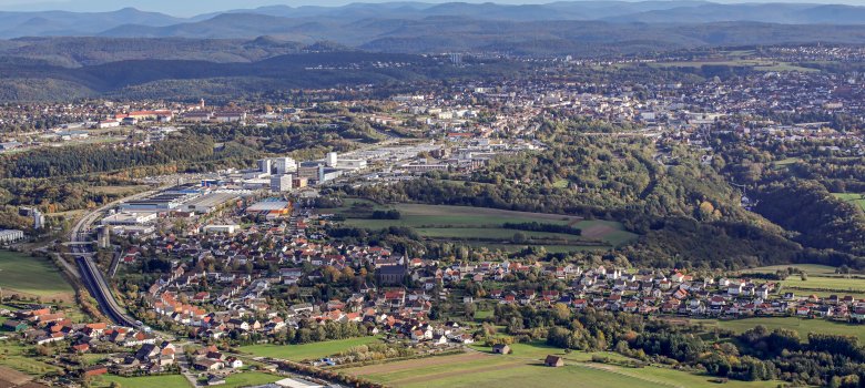 Gewerbegebiet Zweibrücker Straße Blickrichtung Innenstadt