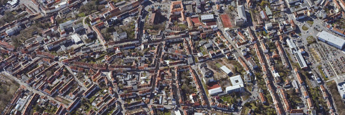 Luftbild Stadtkern Luftbild des Stadtkerns Pirmasens