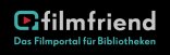 Logo Filmfriend mit Slogan das Filmportal für Bibliotheken 