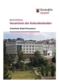 Kulturdenkmäler Pirmasens Überblick