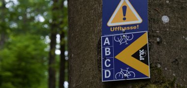 Beschilderung MTB Päädelscher