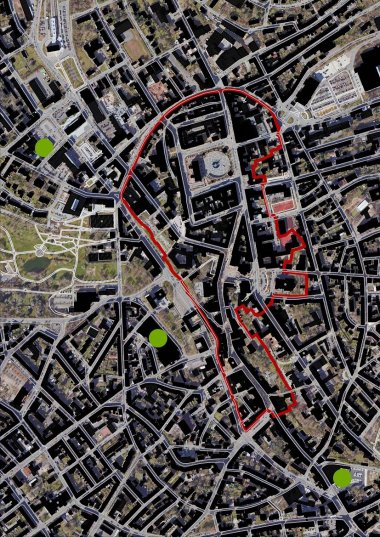 Abgrenzung ZVB (Zentraler Versorgungsbereich)nach dem Einzelhandelskonzept der Stadt Pirmasens