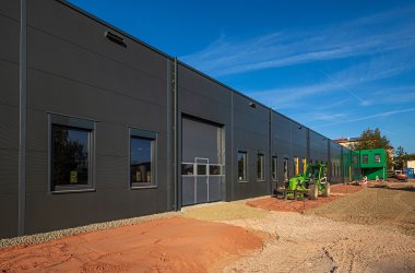 Ansicht von Neubau der Firma Solor 