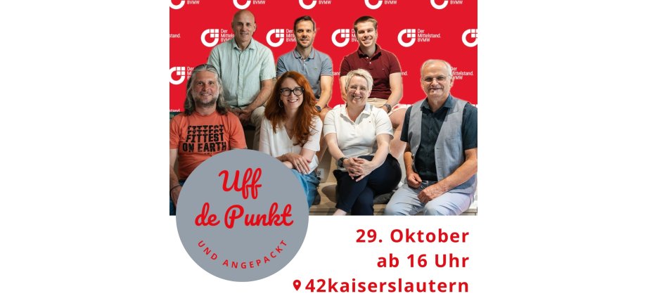 Flyer "Uff de Punkt - und angepackt" Innovationspreis 2024