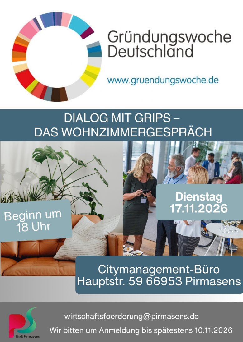 Wohnzimmergespräch Gründungswoche 2026