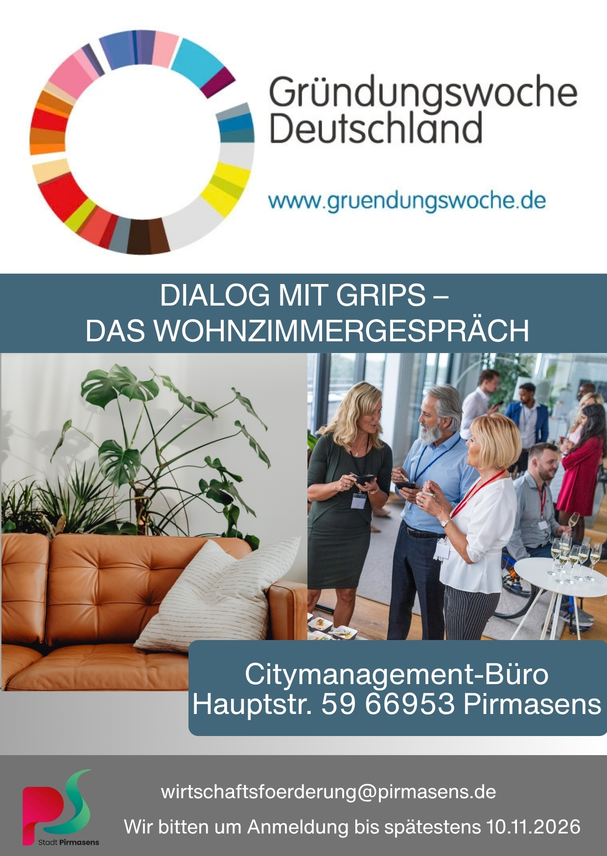 Wirtschaftsförderung lädt zum Wohnzimmergespräch ein Wirtschaftsförderung lädt zum Wohnzimmergespräch ein