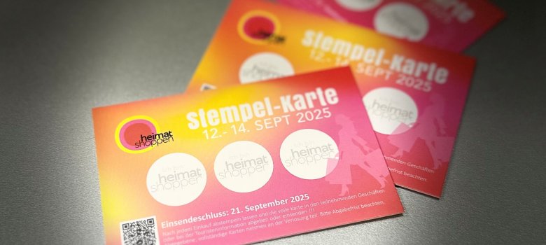 Stempelkarte Heimat Shoppen 2025