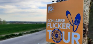 Schlabbeflicker Radtour Schild